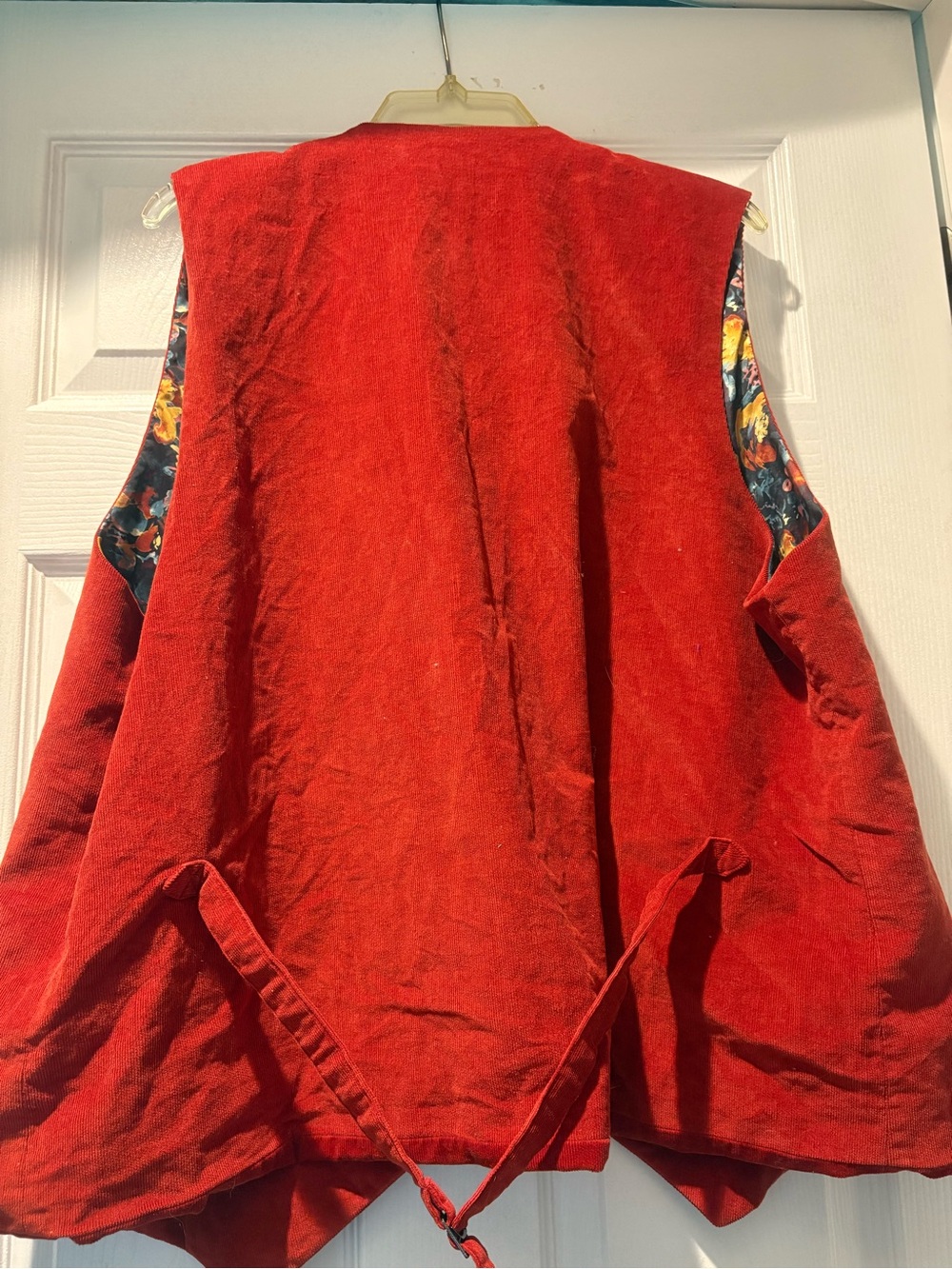 Murano Multicolor Floral Lined Vest with Button Detail - Picture 7 of 7